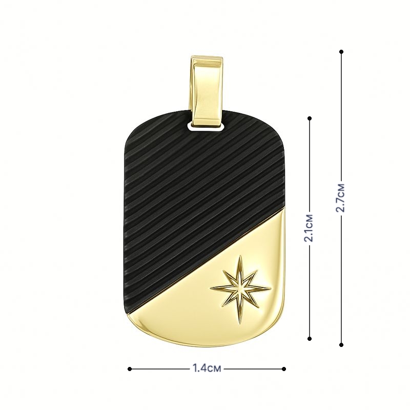 Мъжка златна висулка Dominic