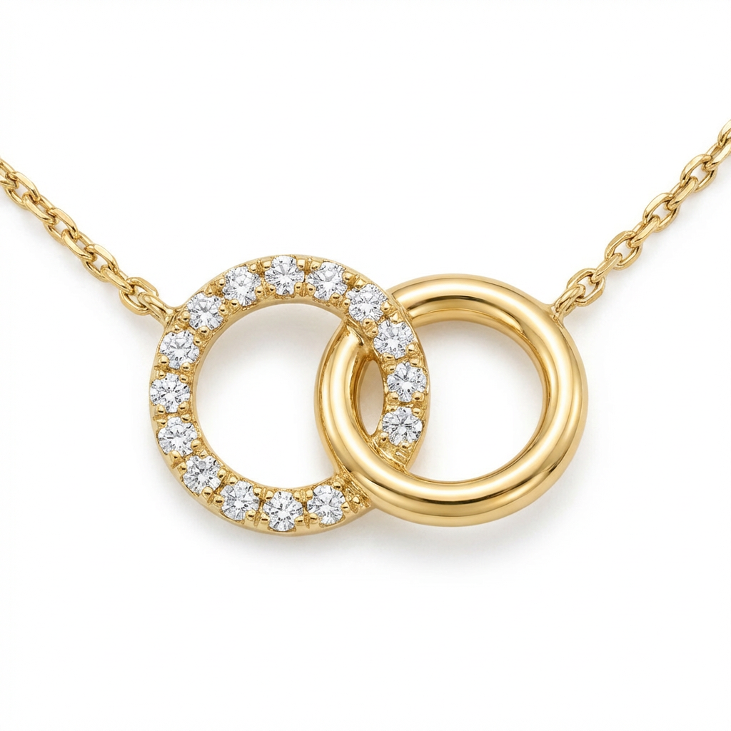 Колие жълто злато Victoria