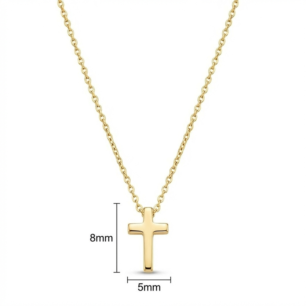 Златно синджирче с кръст жълто злато
